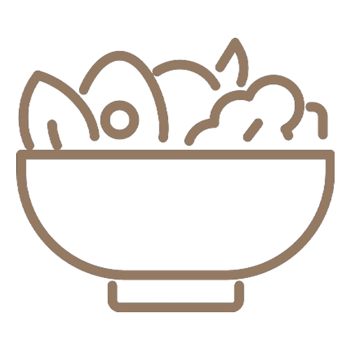<h1>SALADS:</h1><BR><p>CRISP, FLAVORFUL, & PERFECT<BR>FOR A HEALTHY MEAL</p> salad icon